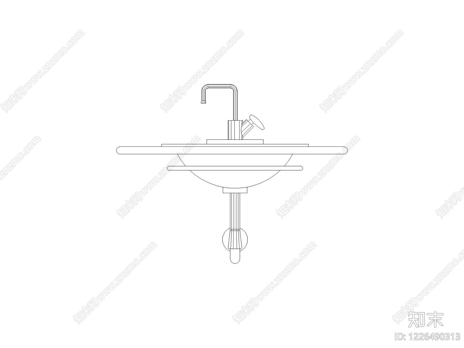 卫浴设施cad施工图下载【ID:1226490313】