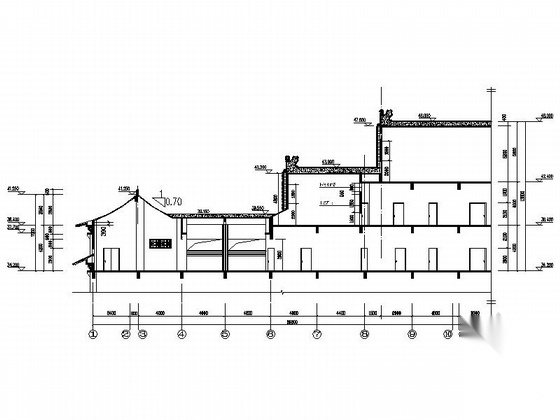 [广东]11层传统古典风格接待中心建筑施工图cad施工图下载【ID:167247140】