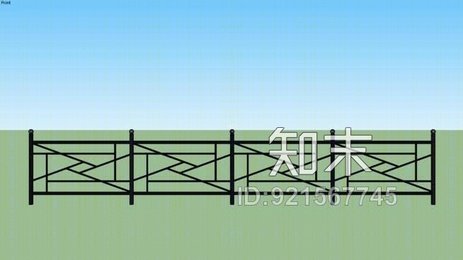 栏杆SU模型下载【ID:921567745】