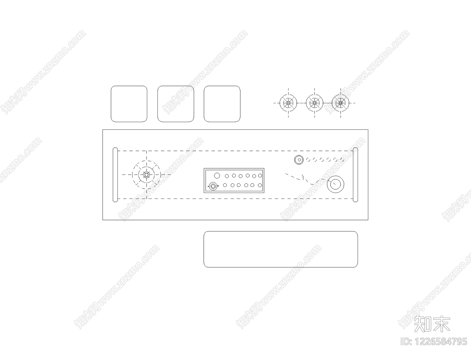 桌子cad施工图下载【ID:1226584795】
