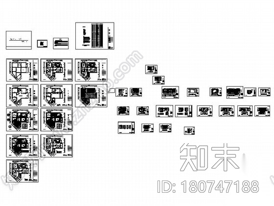 [宁波]风光极佳欧式新古典三居室样板间装修图cad施工图下载【ID:180747188】