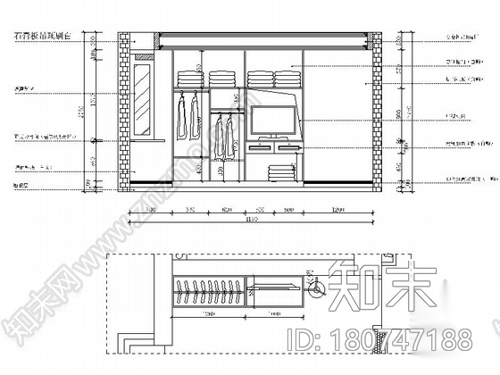 [宁波]风光极佳欧式新古典三居室样板间装修图cad施工图下载【ID:180747188】