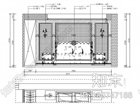 [宁波]风光极佳欧式新古典三居室样板间装修图cad施工图下载【ID:180747188】