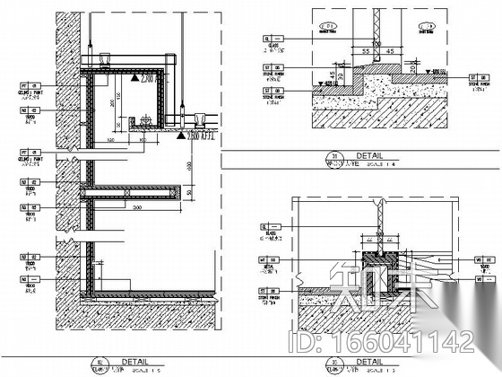 [福建]滨海地带国际游艇会所客房室内装修设计施工图cad施工图下载【ID:166041142】
