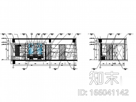 [福建]滨海地带国际游艇会所客房室内装修设计施工图cad施工图下载【ID:166041142】