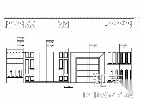 花园洋房简约欧式风格两居室室内装修施工图（含效果）cad施工图下载【ID:166675188】