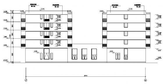 某五层宿舍楼施工图cad施工图下载【ID:149575136】