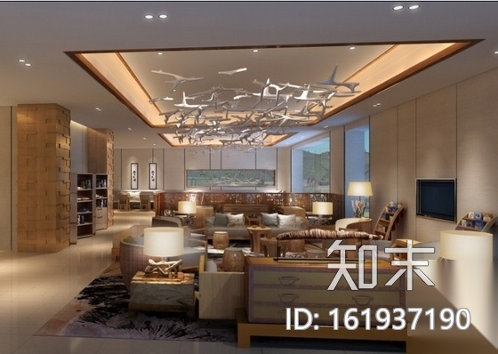 [张家界]假日酒店特色行政酒廊及茶吧装修设计施工图（含...cad施工图下载【ID:161937190】