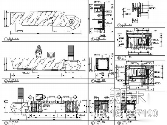 [张家界]假日酒店特色行政酒廊及茶吧装修设计施工图（含...cad施工图下载【ID:161937190】