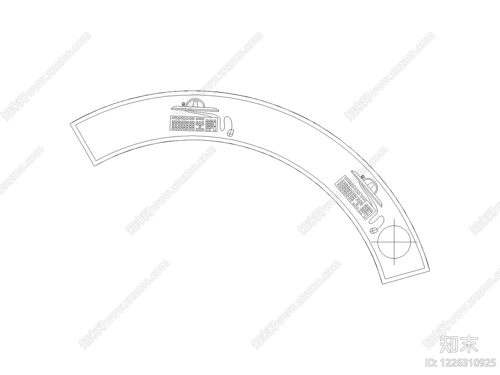 桌子cad施工图下载【ID:1226310925】