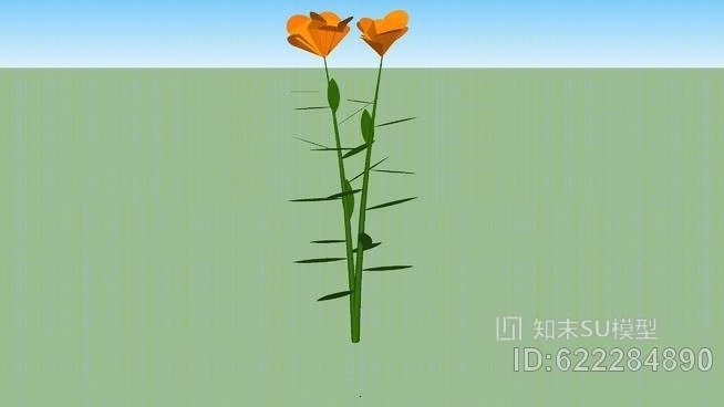 蝴蝶马利筋（AsclepiasSU模型下载【ID:622284890】
