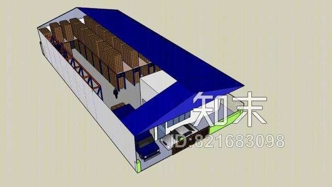 仓库SU模型下载【ID:821683098】