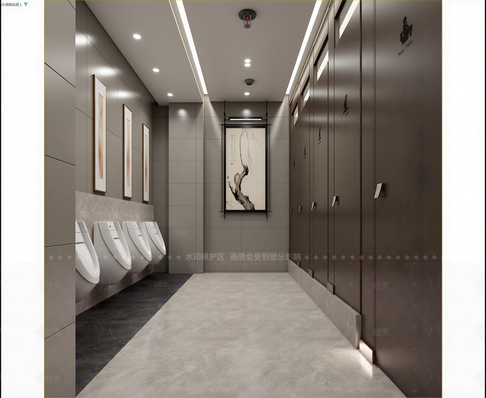 新中式酒店卫生间3D模型下载【ID:1214987246】