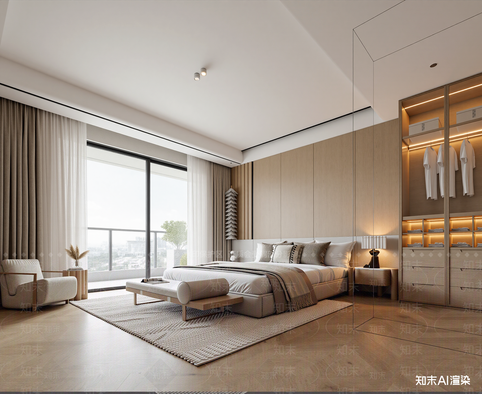 现代家居卧室3D模型下载【ID:1221875165】