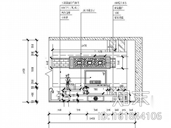 中式风二居家装装修图cad施工图下载【ID:161844106】