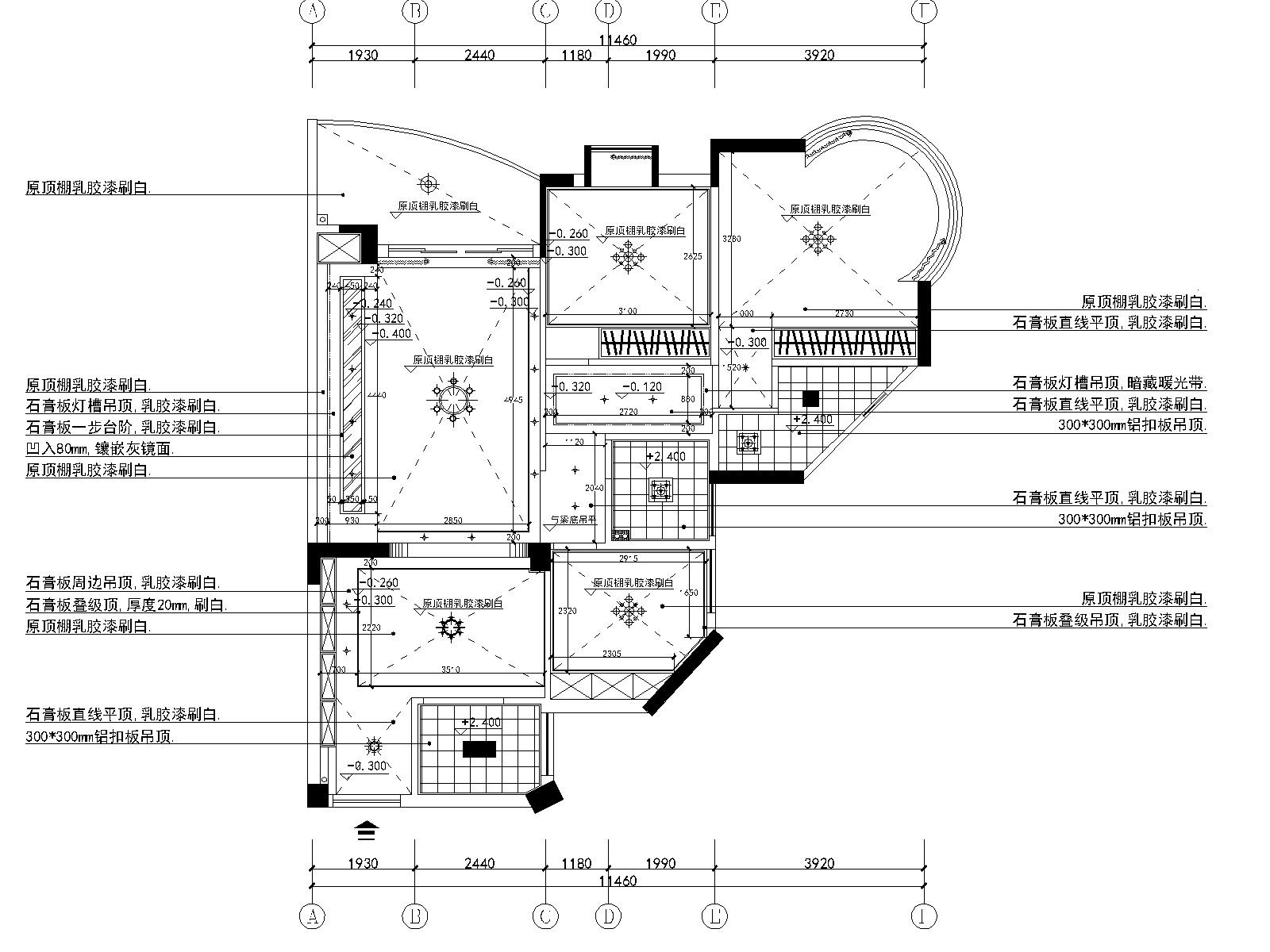 賴先生私人住宅室內裝修施工圖 效果圖施工圖下載【id:160118164】