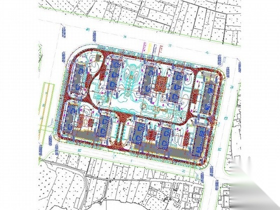 [浙江]生态园地块旧村住宅社区改造设计施工图（2015年图...cad施工图下载【ID:166306187】