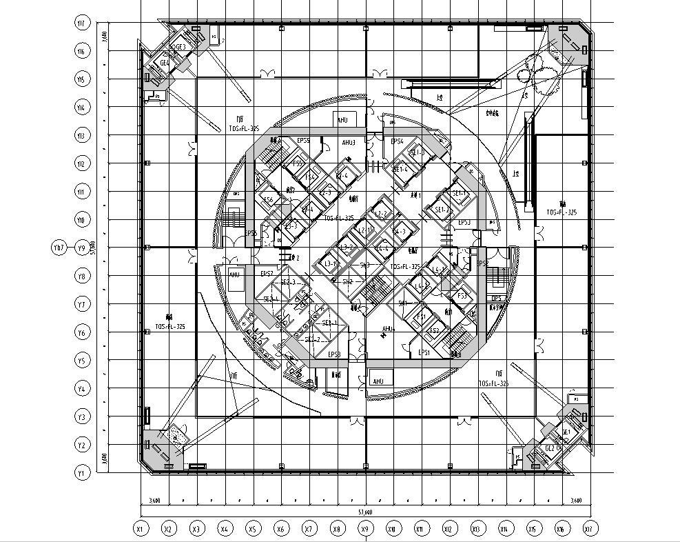 492米知名超高层写字楼办公综合体建筑方案设计CAD施工图...施工图下载【ID:149938162】