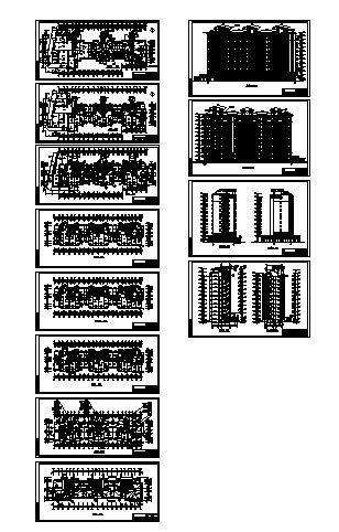 某十二层小高层住宅楼建筑方案图cad施工图下载【ID:149852150】