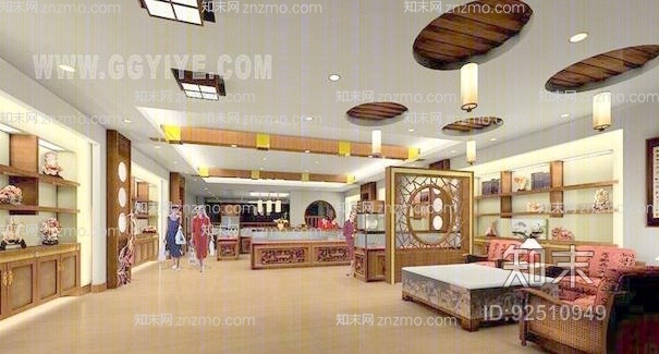 古董店13D模型下载【ID:92510949】