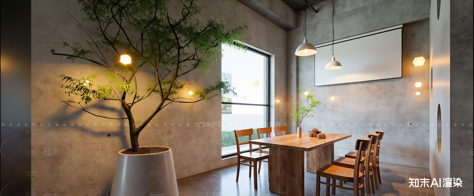 复古咖啡厅SU模型下载【ID:1216080757】