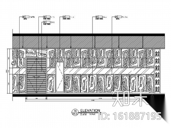 [广东]精品现代风格五星级大酒店旋转餐厅室内装修施工图cad施工图下载【ID:161887195】