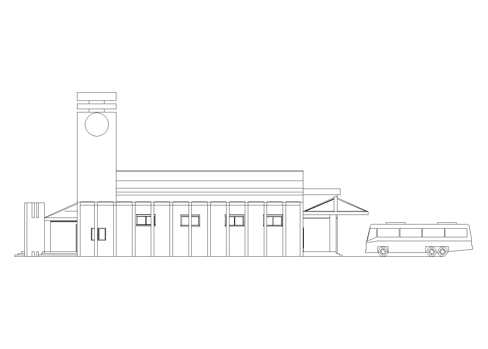 [学生作业1]客运站设计建筑施工图_CAD排版cad施工图下载【ID:164876133】