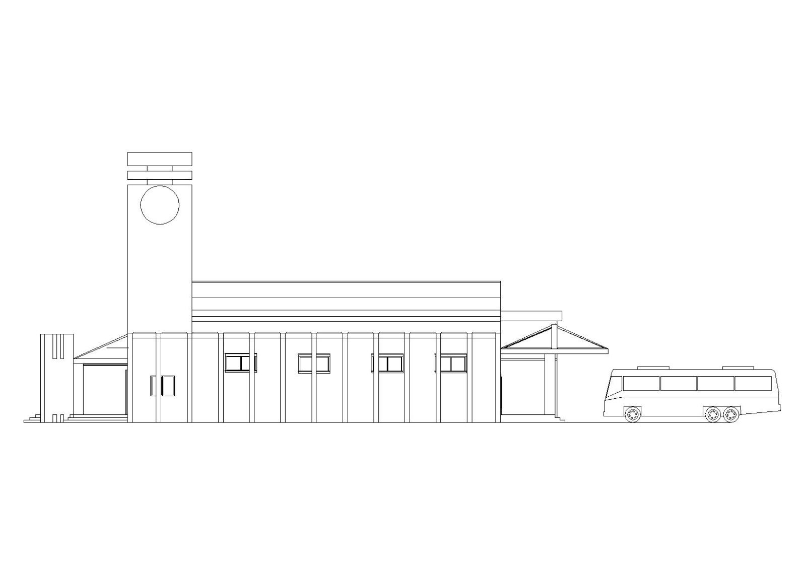 ]客运站设计建筑施工图_CAD排版施工图下载【ID:151679132】