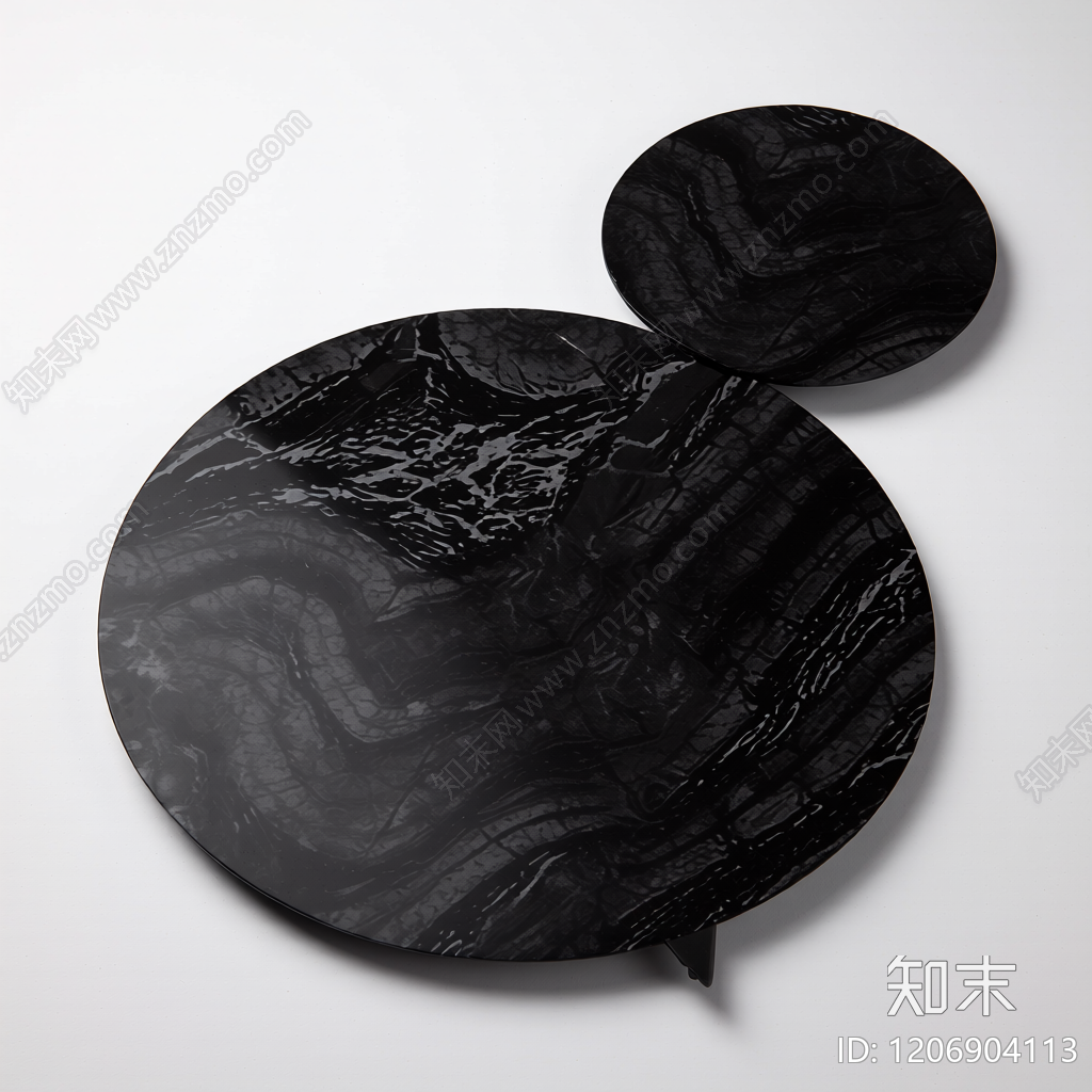 大理石纹理茶几组合3D模型下载【ID:1206904113】