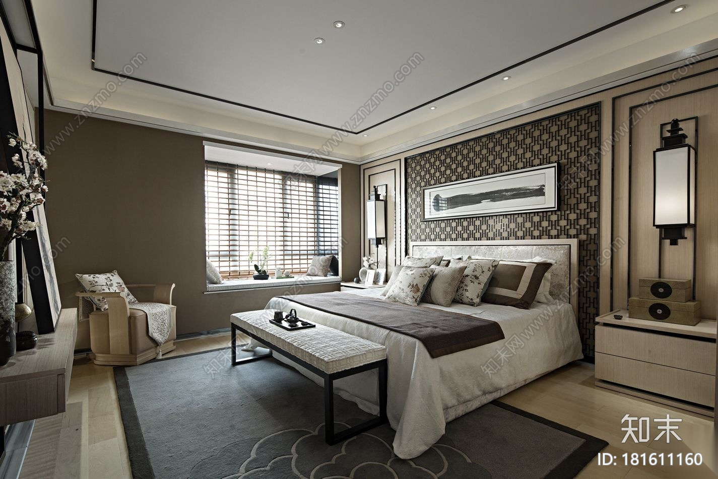 万科悦湾16-1-402B户型设计施工图(附效果图)施工图下载【ID:181611160】