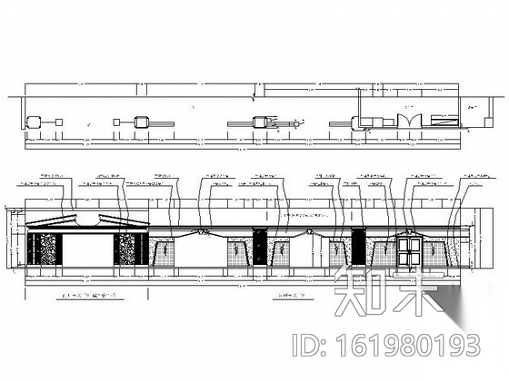 东亚风某酒店餐厅室内装修图cad施工图下载【ID:161980193】