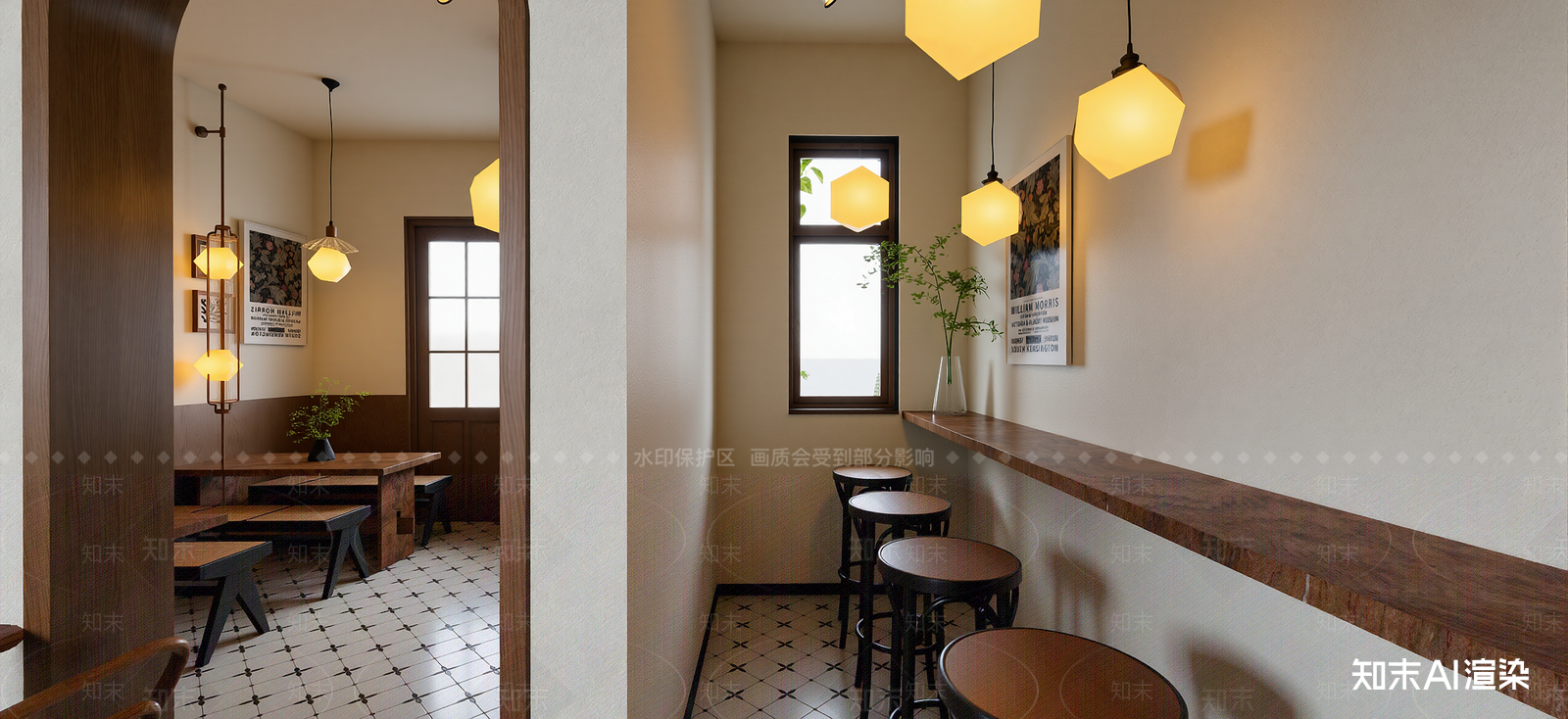 现代咖啡厅SU模型下载【ID:1222157791】