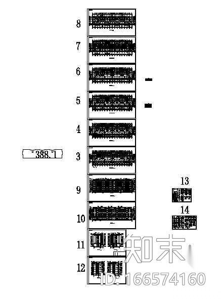 [乳山市]某花园小区住宅楼群建筑结构水暖电施工图施工图下载【ID:166574160】