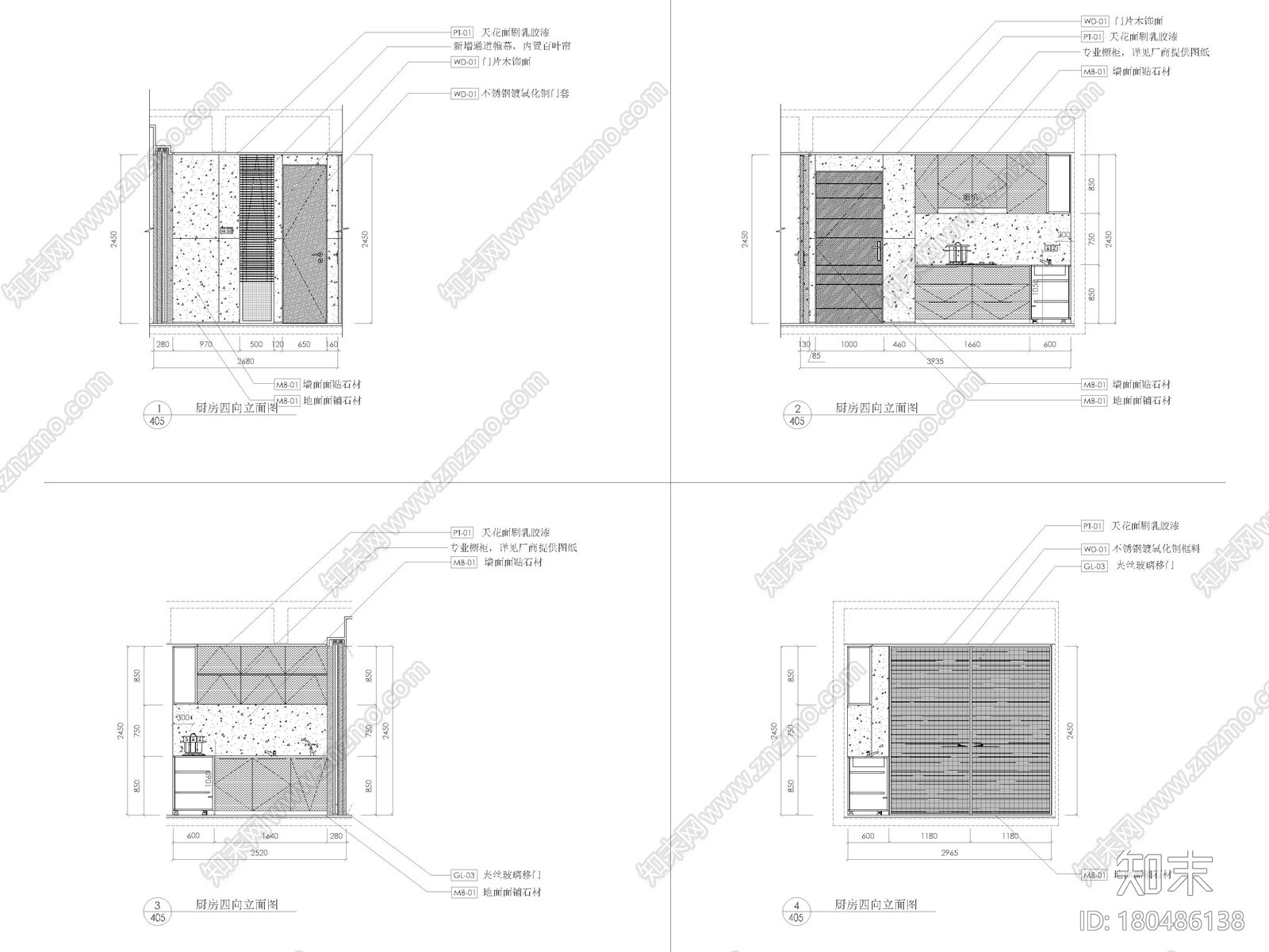 [深圳]192㎡三居平层家装样板间装修施工图施工图下载【ID:180486138】