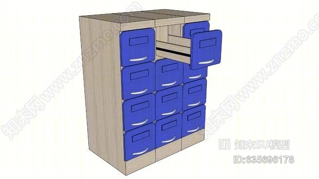 建筑师衣橱/档案办公室SU模型下载【ID:635696178】