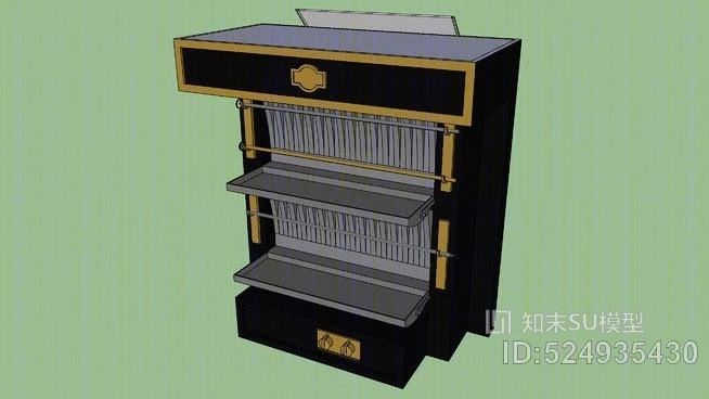 烤肉店SU模型下载【ID:524935430】