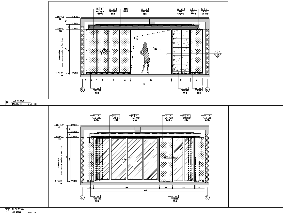 [江苏]苏州叠层别墅样板间施工图_附效果图cad施工图下载【ID:180358155】