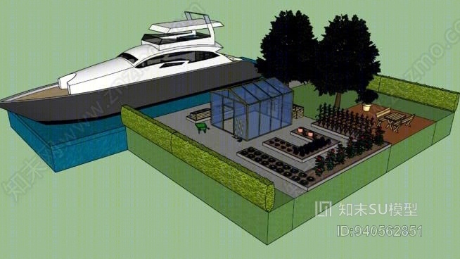 花园SU模型下载【ID:940562851】