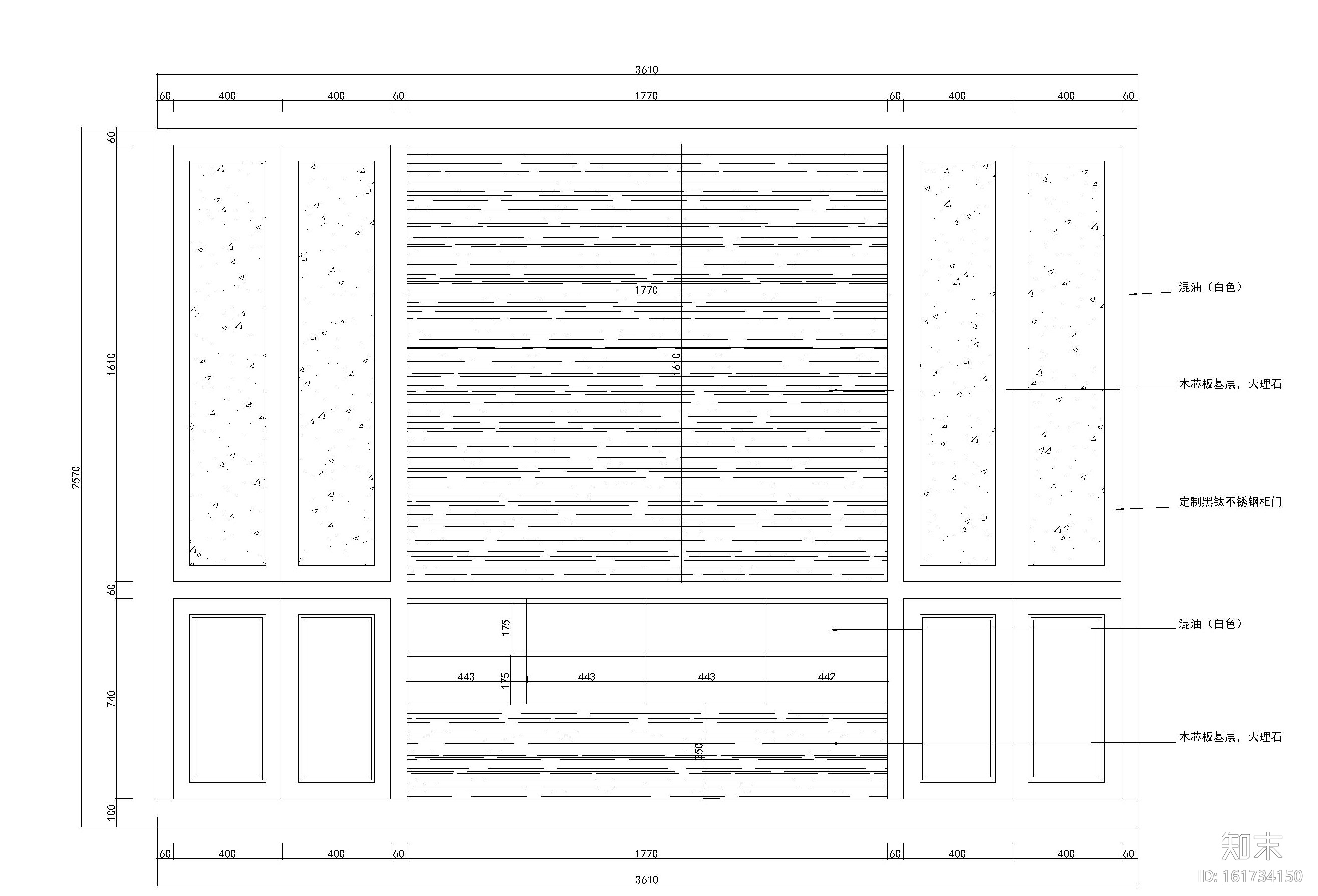 两层现代风格四居室住宅装修施工图+效果图cad施工图下载【ID:161734150】