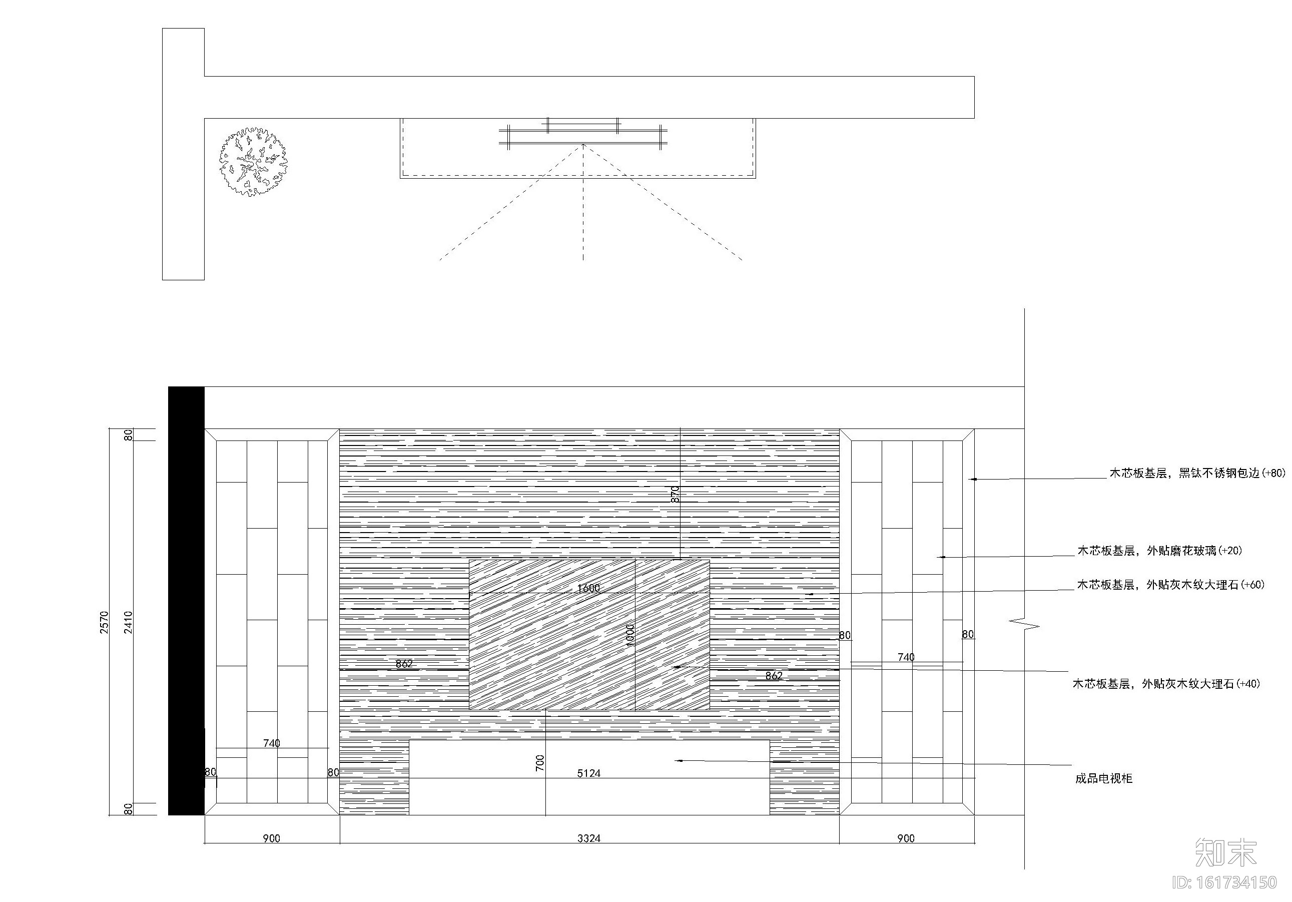 两层现代风格四居室住宅装修施工图+效果图cad施工图下载【ID:161734150】