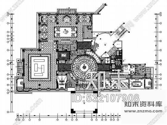 施工图四川高档现代风格销售中心别墅样板房室内装修施工图含方案效果图施工图下载【ID:532107908】