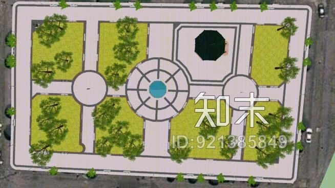 zenea克雷塔罗163506花园，SU模型下载【ID:921385849】
