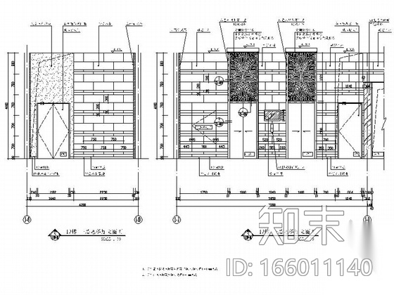 [长沙]东塘商圈区高档尊贵国际公寓设计装修施工图（含...施工图下载【ID:166011140】