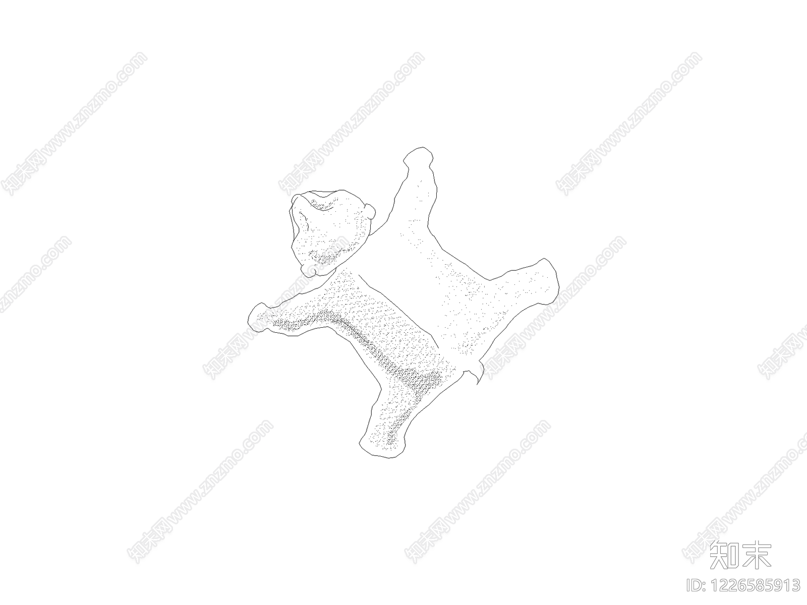 现代人物CAD图纸