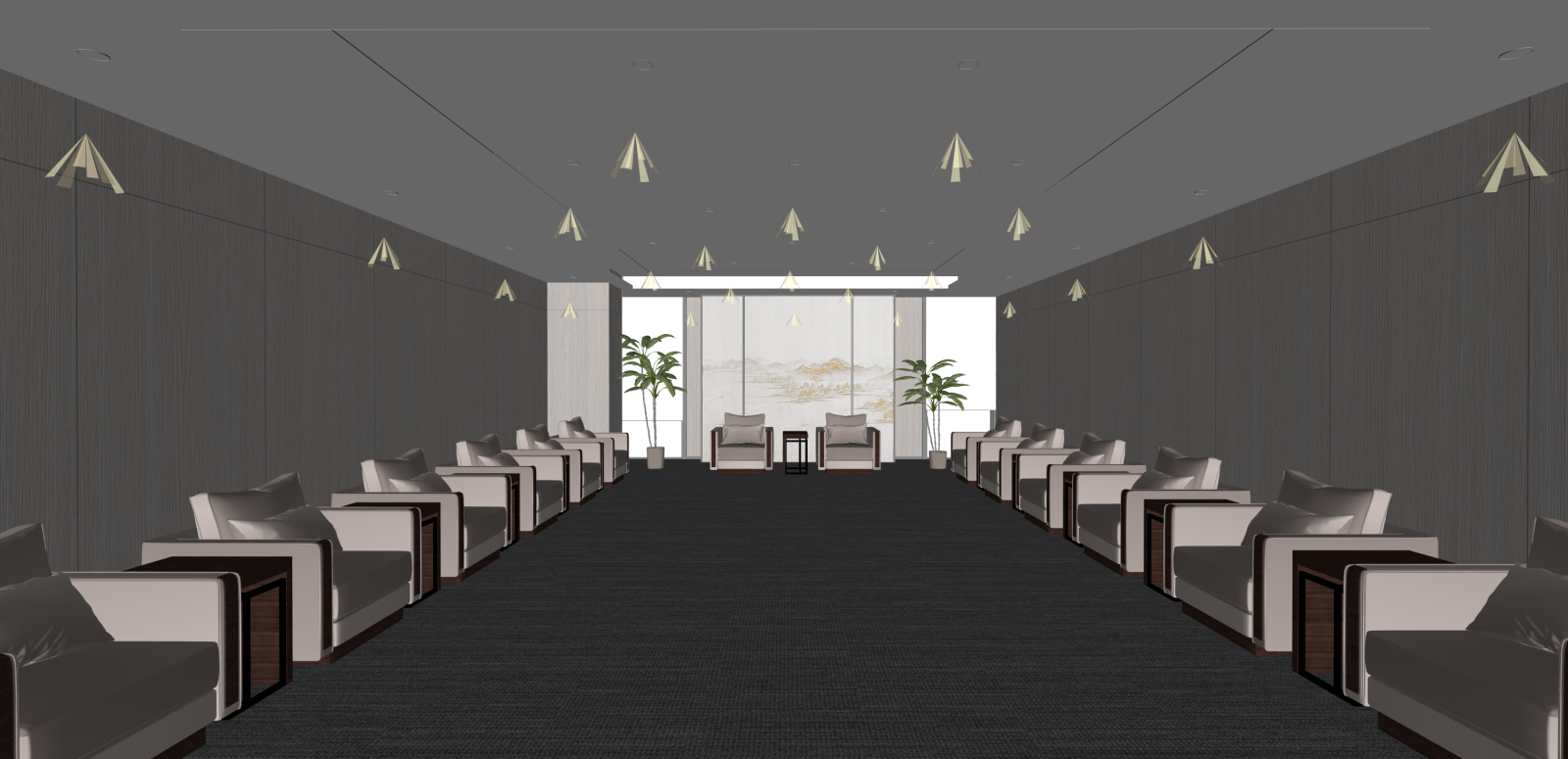 现代会议室SU模型下载【ID:1215951927】