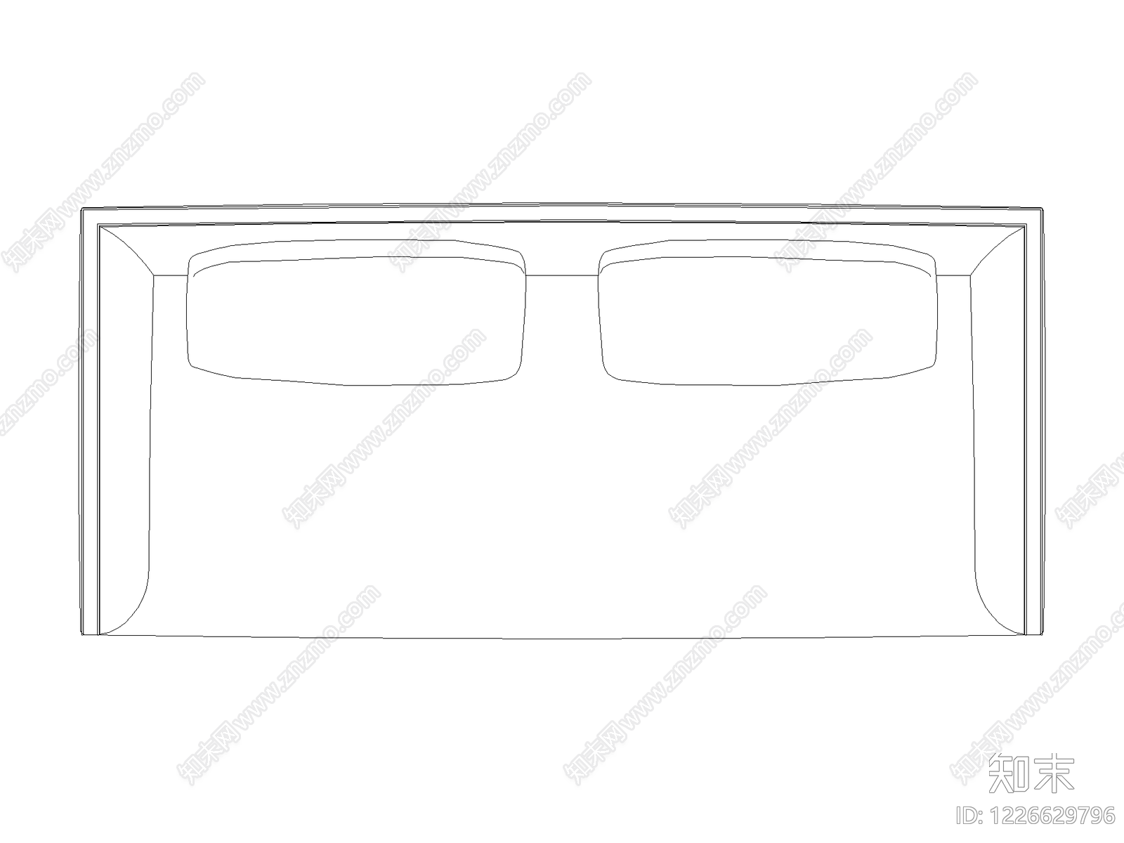 沙发cad施工图下载【ID:1226629796】