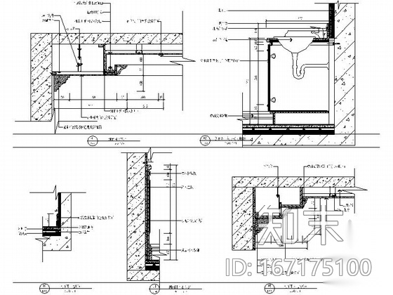 [武汉]都市核心区法式三居室样板间装修图cad施工图下载【ID:167175100】