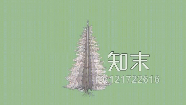 白色圣诞树SU模型下载【ID:121722616】