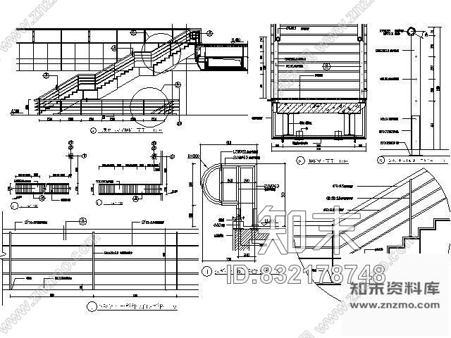 图块/节点机场不锈钢栏杆大样施工图下载【ID:832178748】