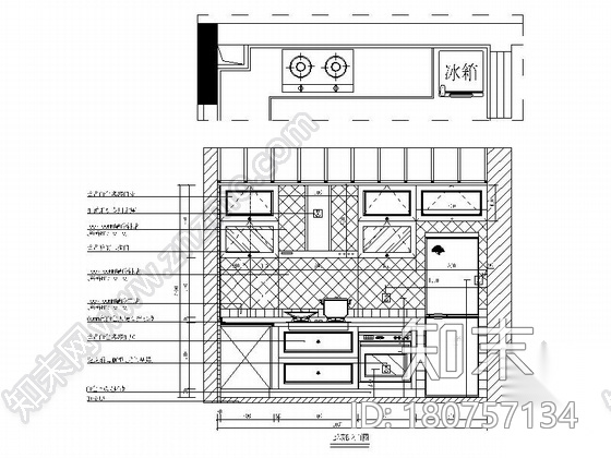 [广东]独特简欧风格四居室样板间装修施工图（含效果及实...cad施工图下载【ID:180757134】